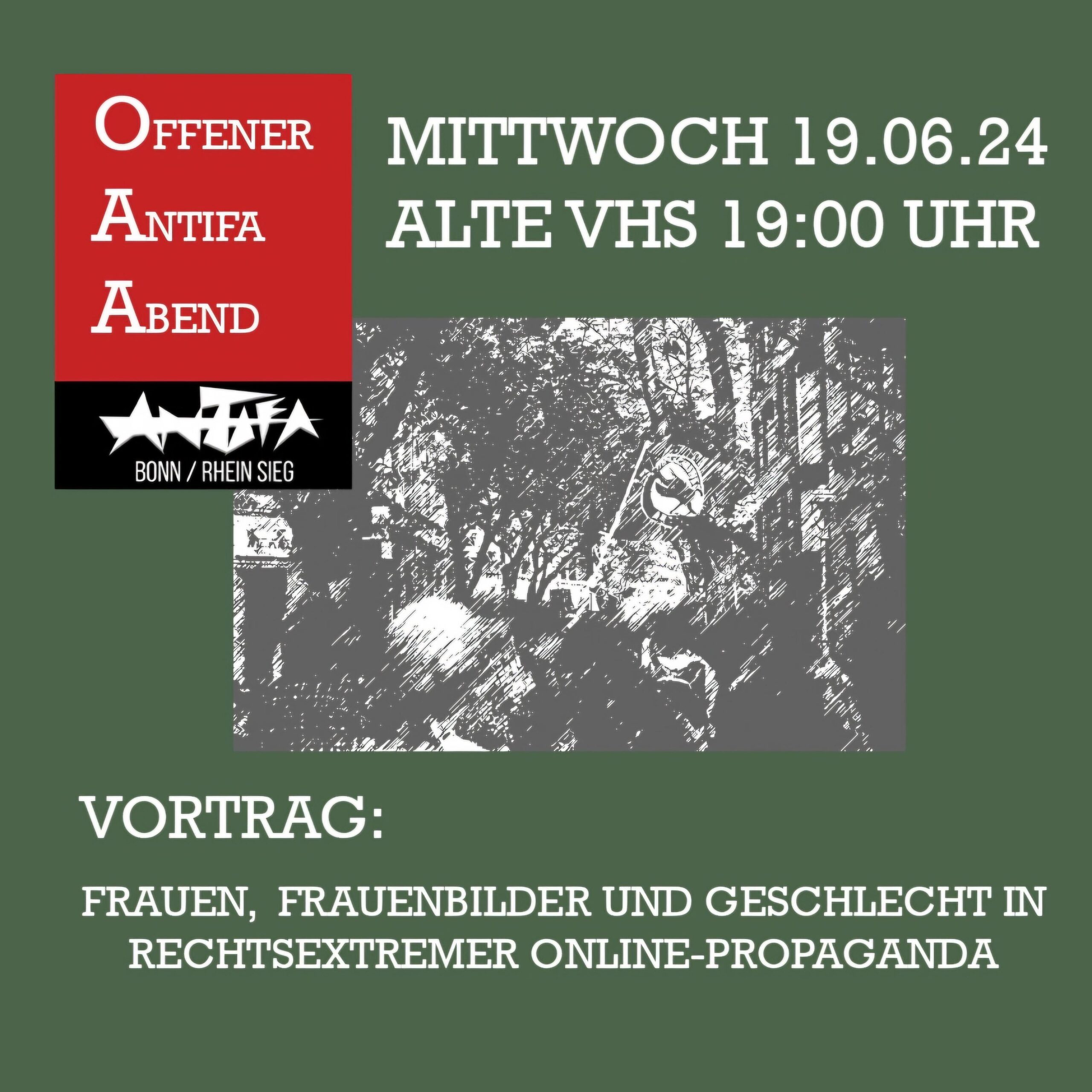 [OAA] Offener Antifa Abend – mit Vortrag: »Frauen, Frauenbilder und Geschlecht in rechtsextremer Online-Propaganda«