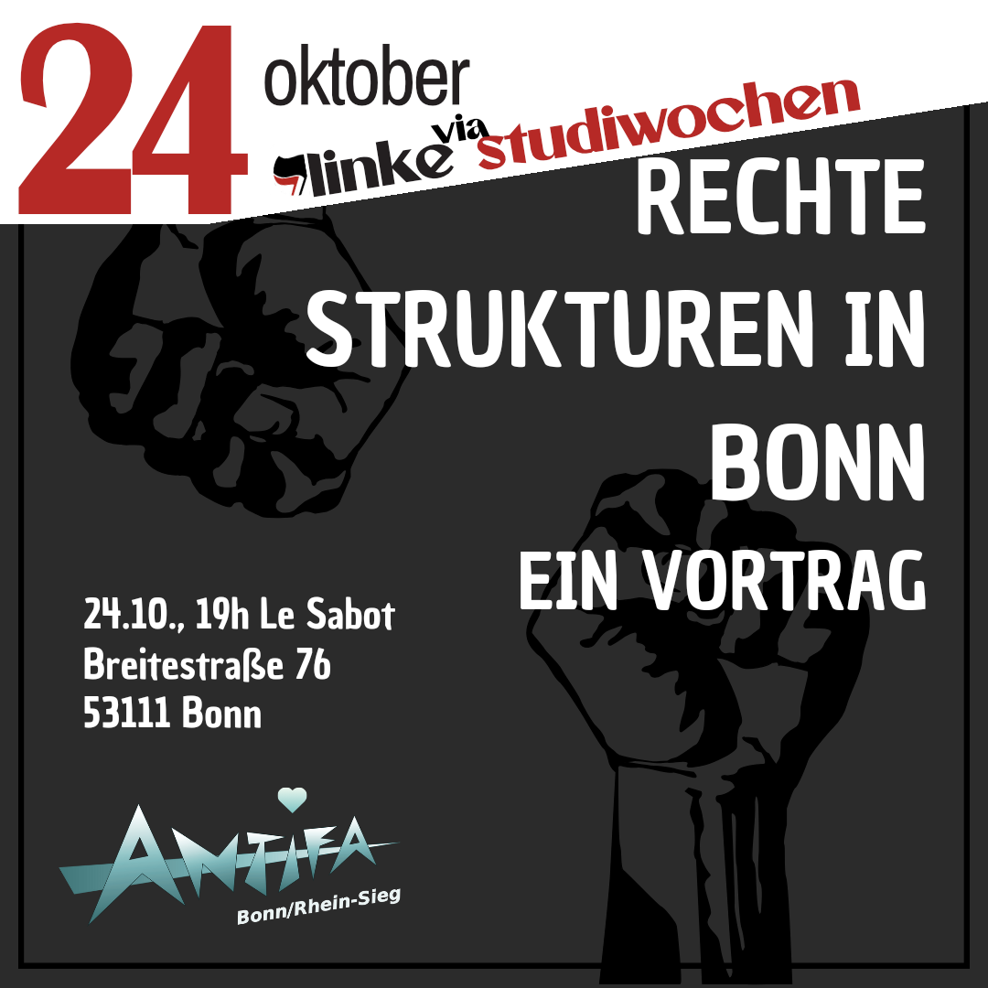 [24.10.] Vortrag »Rechte Strukturen in Bonn und Umgebung«