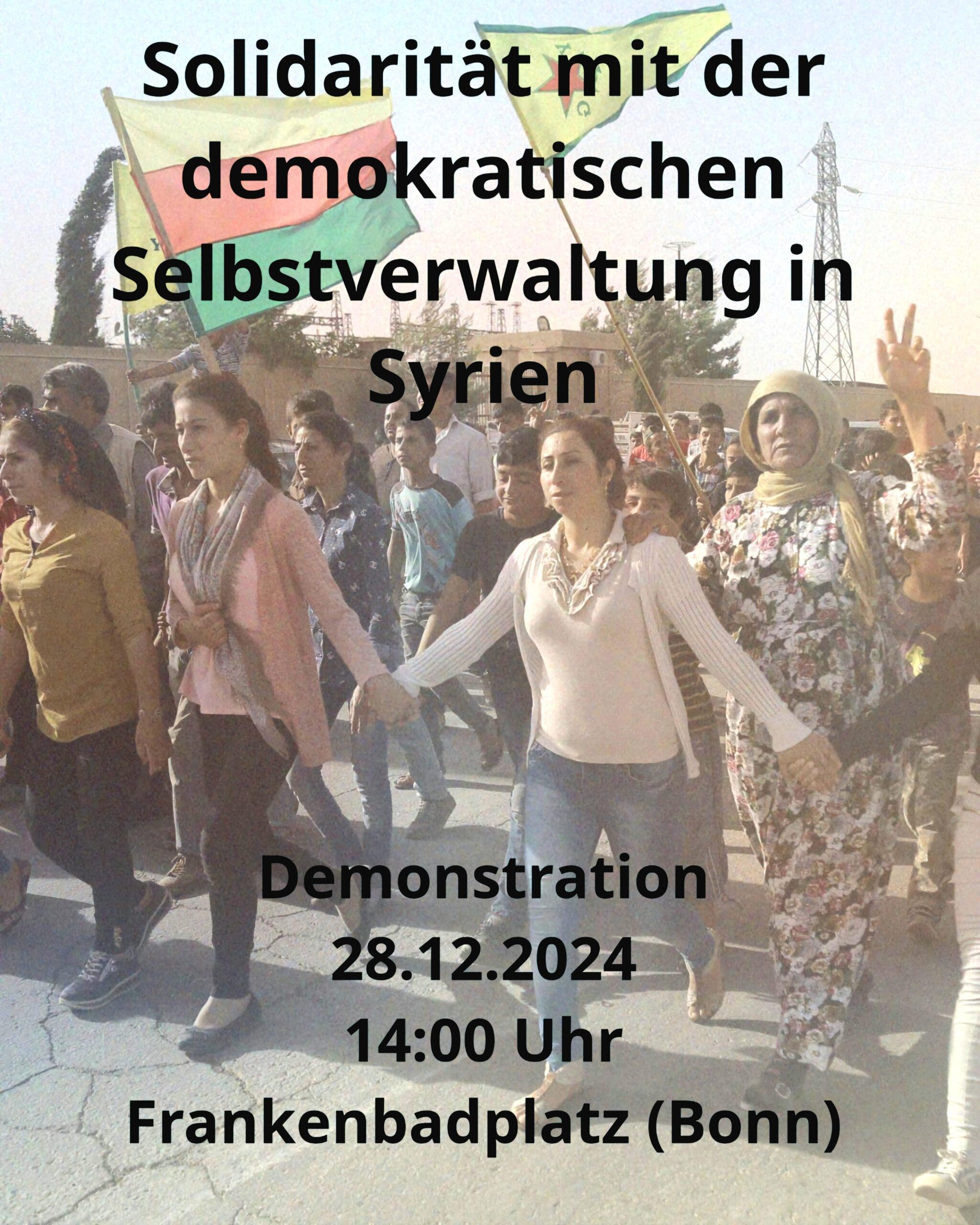 [28.12.24] Demo Solidarität mit der demokratischen Selbstverwaltung in Syrien